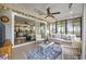 Screened sunroom with view into the home and backyard at 6438 Cascata Dr., Myrtle Beach, SC 29572