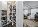 Well-stocked pantry with ample shelving for storage at 6438 Cascata Dr., Myrtle Beach, SC 29572