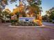 Community entrance with brick columns, landscaping, and a lit sign at 601 N Hillside Dr. # 2123, North Myrtle Beach, SC 29582