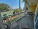 Private balcony overlooking tennis courts and green space at 601 N Hillside Dr. # 2123, North Myrtle Beach, SC 29582