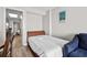 Small bedroom with a double bed and access to living area at 1501 Ocean Blvd. S # 839, Myrtle Beach, SC 29577