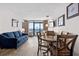 Living room with ocean view and dining area at 1501 Ocean Blvd. S # 839, Myrtle Beach, SC 29577