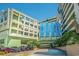 Modern resort entrance with parking and unique architecture at 1105 S Ocean Blvd. # 1138, Myrtle Beach, SC 29577