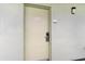Exterior condo entrance with a light-beige door and keyless entry at 1105 S Ocean Blvd. # 1138, Myrtle Beach, SC 29577