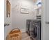 Convenient laundry room with washer, dryer, and shelving at 1886 Southwood Dr., Myrtle Beach, SC 29575