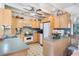 Bright kitchen with ample cabinetry and an island at 1000 Strand Ave., North Myrtle Beach, SC 29582