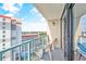 Spacious balcony overlooking city and partial ocean views at 202 74Th Ave. N # 1249/50, Myrtle Beach, SC 29572
