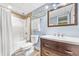 Basement bathroom with shower/tub combo, toilet and vanity at 202 74Th Ave. N # 1249/50, Myrtle Beach, SC 29572