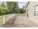 Wooden deck overlooking the backyard at 1210 John St., Mullins, SC 29574