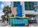Ocean One Resort sign outside of the high-rise building at 107 S Ocean Blvd. # 1908, Myrtle Beach, SC 29577