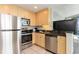 Well-equipped kitchen with stainless steel appliances at 107 S Ocean Blvd. # 1908, Myrtle Beach, SC 29577