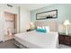King bedroom with ensuite bathroom and ocean view at 107 S Ocean Blvd. # 1908, Myrtle Beach, SC 29577