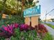 The Caravelle Resort Hotel sign with landscaping at 6900 N Ocean Blvd. # 410, Myrtle Beach, SC 29572