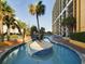 Enjoy a relaxing lazy river winding through a tropical landscape at 6900 N Ocean Blvd. # 410, Myrtle Beach, SC 29572