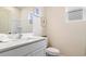 Clean bathroom with white vanity, toilet and shower at 3042 Deerberry Place, Longs, SC 29568