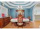 Bright dining room featuring a wood table and hutch at 3712 Faith Dr., Conway, SC 29527