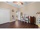 Well-lit bedroom with wood floors and a walk in closet at 3712 Faith Dr., Conway, SC 29527