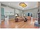 Spacious living room with hardwood floors and a cozy seating area at 3712 Faith Dr., Conway, SC 29527