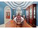 Bright dining room featuring a wood table and hutch at 3712 Faith Dr., Conway, SC 29527