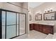 Spacious bathroom with double vanity and a walk-in shower at 3712 Faith Dr., Conway, SC 29527