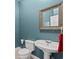 Powder room with pedestal sink and toilet at 3712 Faith Dr., Conway, SC 29527