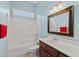 Clean bathroom with tub shower combo and vanity at 3712 Faith Dr., Conway, SC 29527