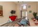 Bright living room features hardwood floors, a vaulted ceiling, and plenty of natural light at 333 Carolina Springs Ct., Conway, SC 29527