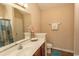 Clean bathroom with single sink vanity and shower/tub combo at 333 Carolina Springs Ct., Conway, SC 29527