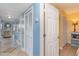 Hallway with tile flooring and built-in storage at 5905 S Kings Highway # 210B, Myrtle Beach, SC 29575