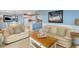 Bright living room features comfortable sofas and coastal decor at 5905 S Kings Highway # 210B, Myrtle Beach, SC 29575