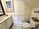Small bathroom with white vanity and updated fixtures at 306 21St Ave. S # 4A, Myrtle Beach, SC 29577