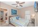 Guest bedroom with a comfy bed and TV at 3815 Ed Smith Ave., Myrtle Beach, SC 29588