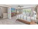 Spacious main bedroom with water views and TV at 3815 Ed Smith Ave., Myrtle Beach, SC 29588