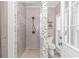 Spa-like bathroom with a walk-in shower and pebble floor at 3815 Ed Smith Ave., Myrtle Beach, SC 29588