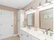 Double vanity bathroom with updated fixtures and ample storage at 3815 Ed Smith Ave., Myrtle Beach, SC 29588