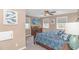 Guest bedroom with a comfy bed, dresser, and TV at 3815 Ed Smith Ave., Myrtle Beach, SC 29588