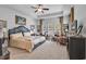 Spacious main bedroom with plush carpeting and large windows at 3722 White Wing Circle, Myrtle Beach, SC 29579