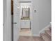 Small bathroom with granite countertop and a mirror at 3722 White Wing Circle, Myrtle Beach, SC 29579