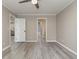 Bright bedroom with ceiling fan and access to bath and kitchen at 838 Marlin Ct., Murrells Inlet, SC 29576