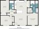 Floor plan showing a 1120 sq ft home with 2 bedrooms at 838 Marlin Ct., Murrells Inlet, SC 29576