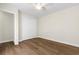 Well lit bedroom with hardwood floors and closet at 3449 Church St., Loris, SC 29569