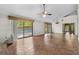 Open living space with tile floors and access to pool area at 19 South Gate Rd., Myrtle Beach, SC 29572