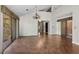 Sunlit dining area with sliding glass doors and tiled floor at 19 South Gate Rd., Myrtle Beach, SC 29572