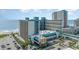 Aerial view of Landmark Resort and surrounding area at 1501 S Ocean Blvd. # 330, Myrtle Beach, SC 29577