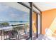 Balcony with ocean view and patio furniture at 1501 S Ocean Blvd. # 330, Myrtle Beach, SC 29577