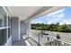 View from the porch of a home overlooking a residential street at 1889 Brook Park Pl., Conway, SC 29526