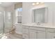 Elegant bathroom with double vanity and large shower at 1889 Brook Park Pl., Conway, SC 29526