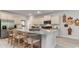 Modern kitchen with island, stainless steel appliances, and granite countertops at 1889 Brook Park Pl., Conway, SC 29526