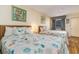 Bright bedroom with two twin beds and ocean-themed decor at 200 76Th Ave. N # 511, Myrtle Beach, SC 29577