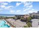 Aerial view showcasing the oceanfront location and pool area at 200 76Th Ave. N # 511, Myrtle Beach, SC 29577
